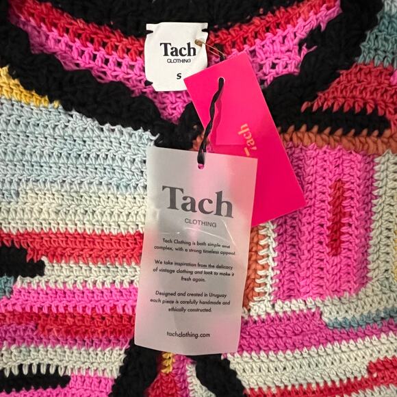 Tach Clothing Capella Crochet Top 100% Merino Wool Small NWT - Picture 6 of 7